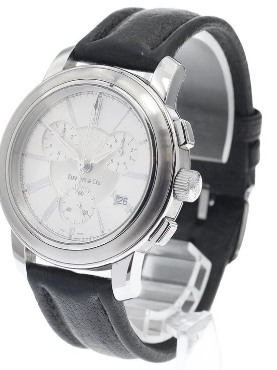 TIFFANY&Co. Mark round Chronograph Small Seconds Silver Dial Quartz Men\'s_945104 main image 5